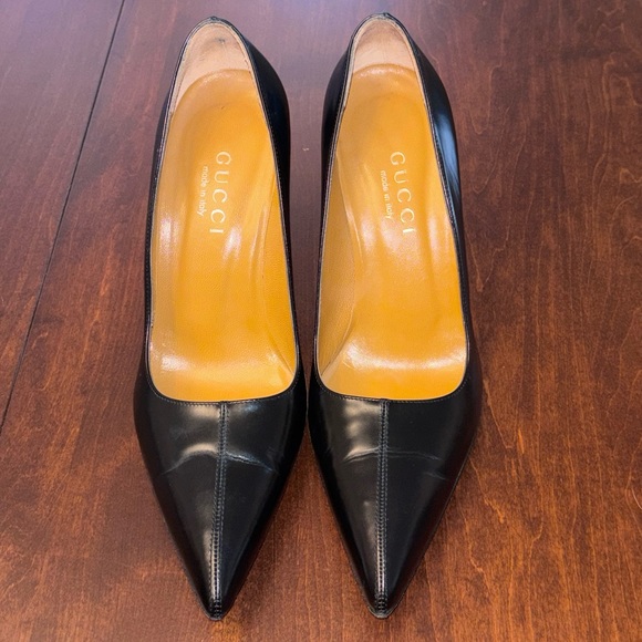 Vintage Gucci Pump Wooden Heel Authentic - Picture 2 of 5